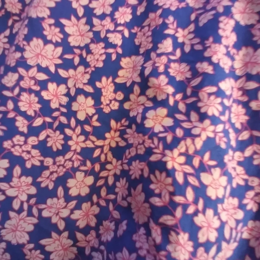 J Crew Floral Purple and Pink Blouse Ruffled Sleeve Cottagecore Fairy Boho